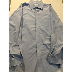 Brooks Brothers Light Blue Dress Shirt Mens 16.5 34 XL Cotton Button Up